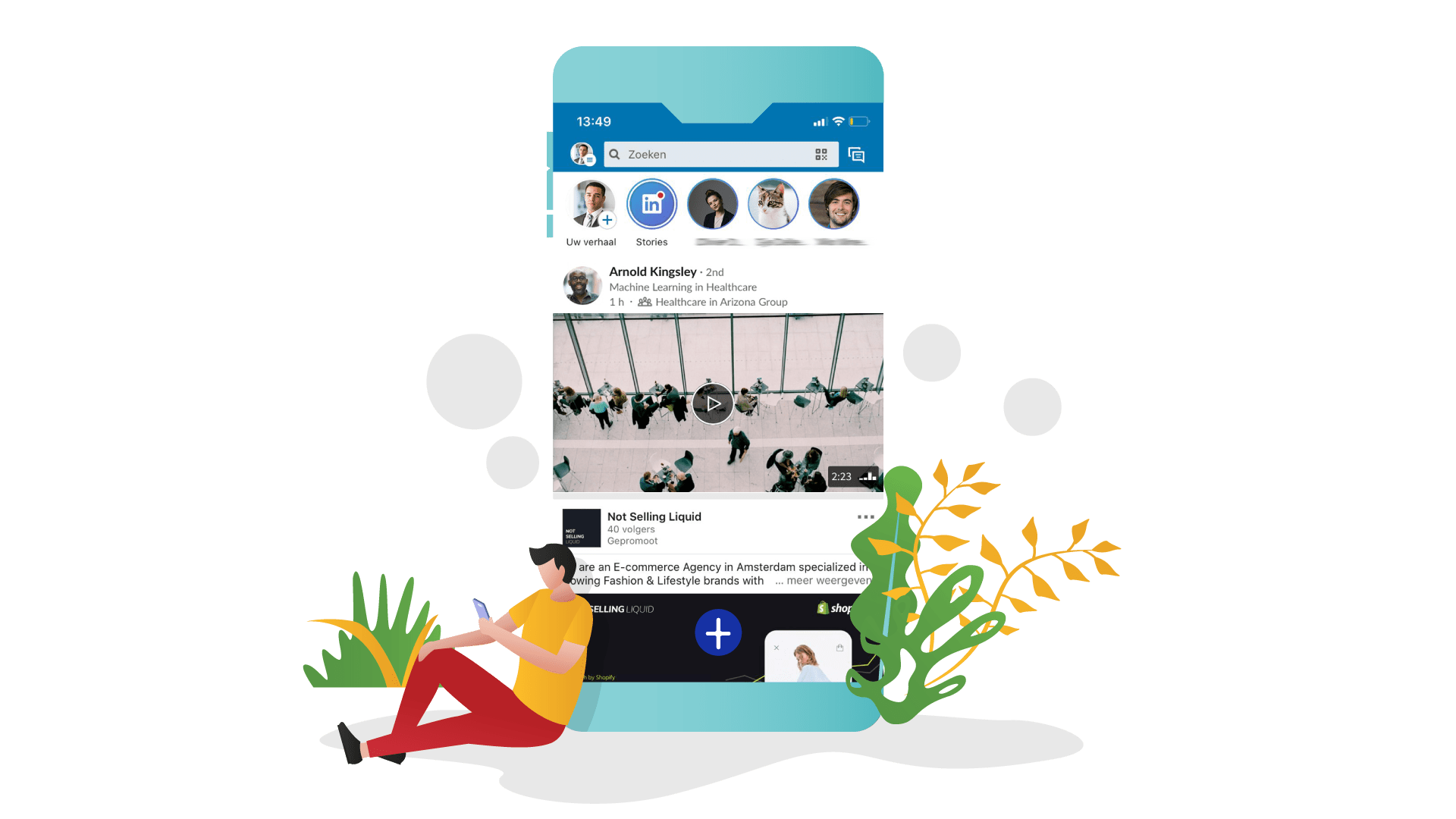 LinkedIn stories