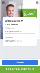 Stap 3 leadgen facebook
